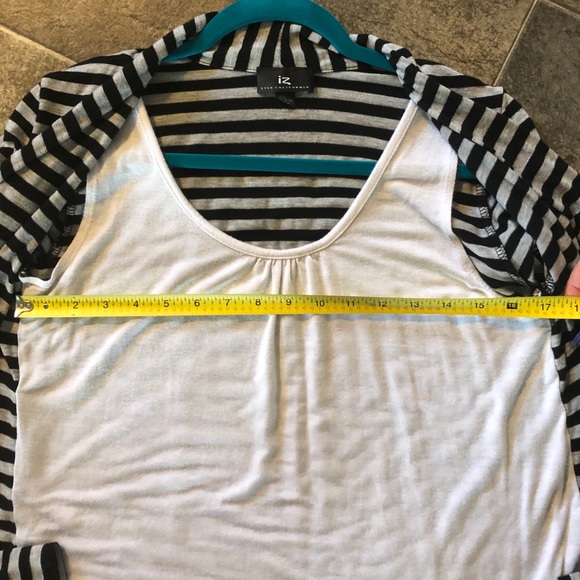 🍁3/$25🍁 striped cardigan with built-in tank - Picture 8 of 8